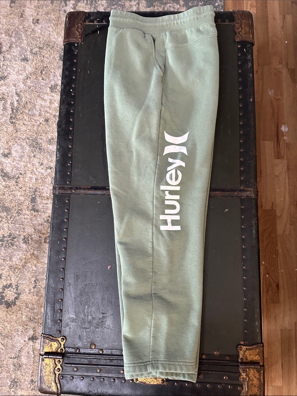 Hurley Adult Unisex Light Sage Green Logo Joggers